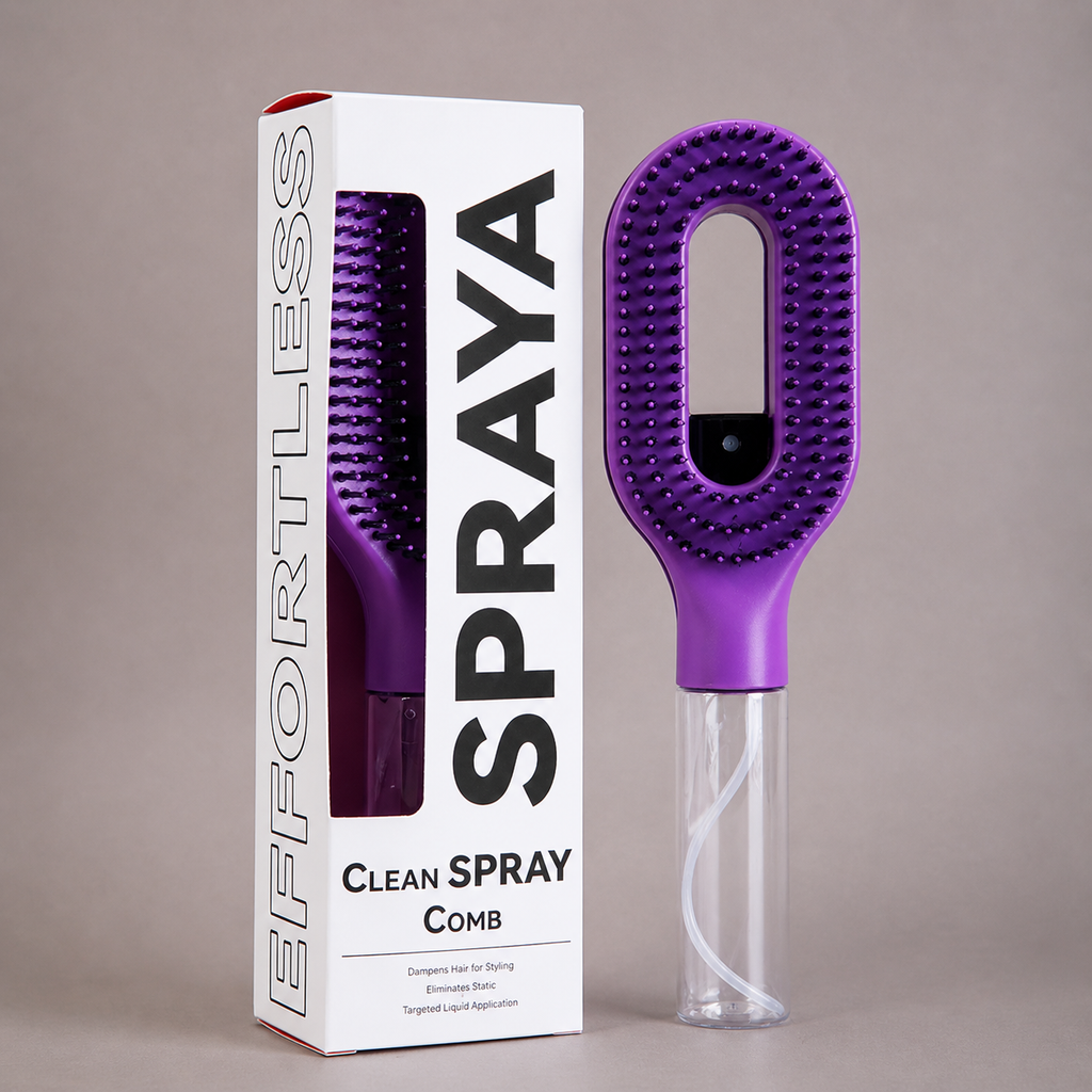 Brosse Spraya avec vaporisateur intégré