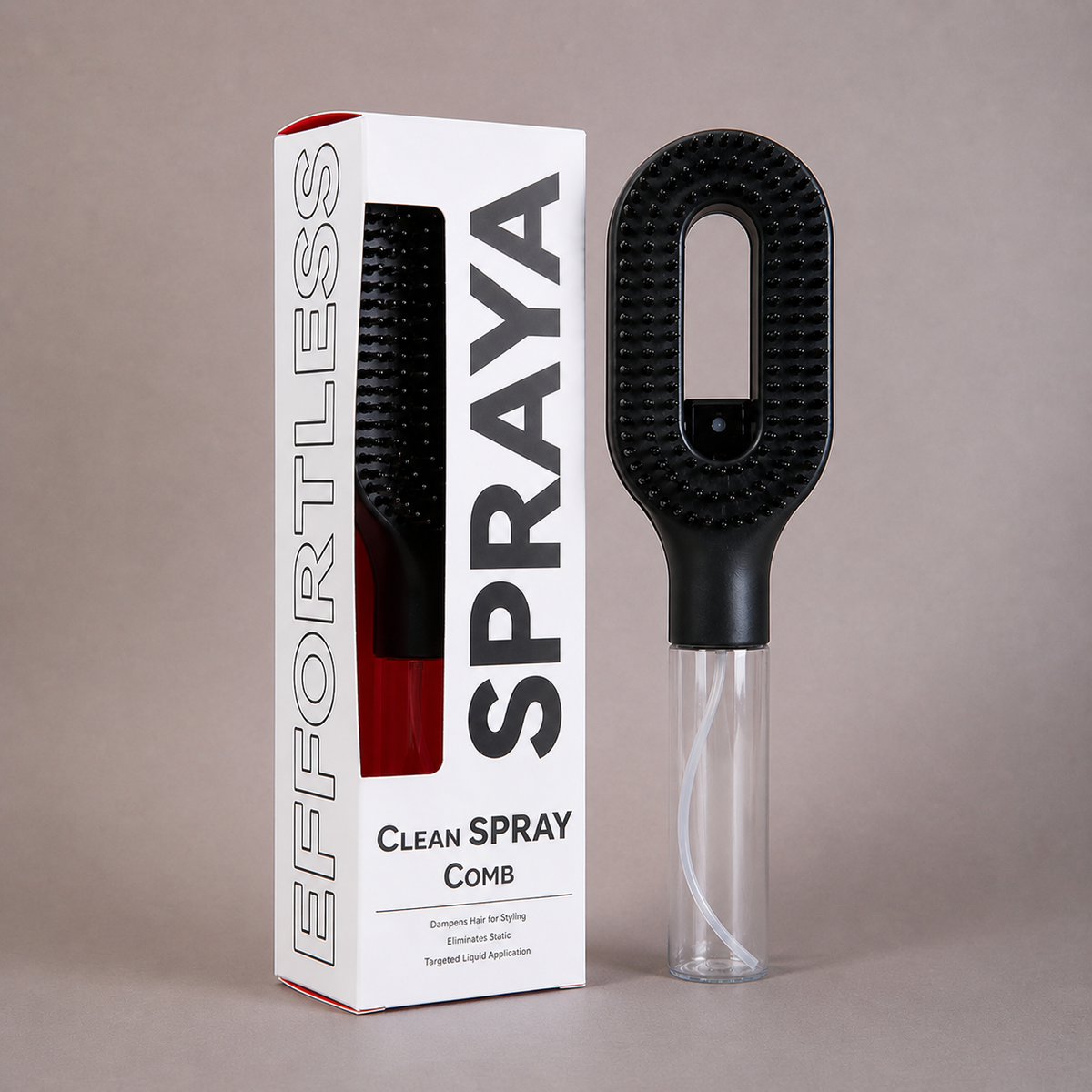 Brosse Spraya avec vaporisateur intégré