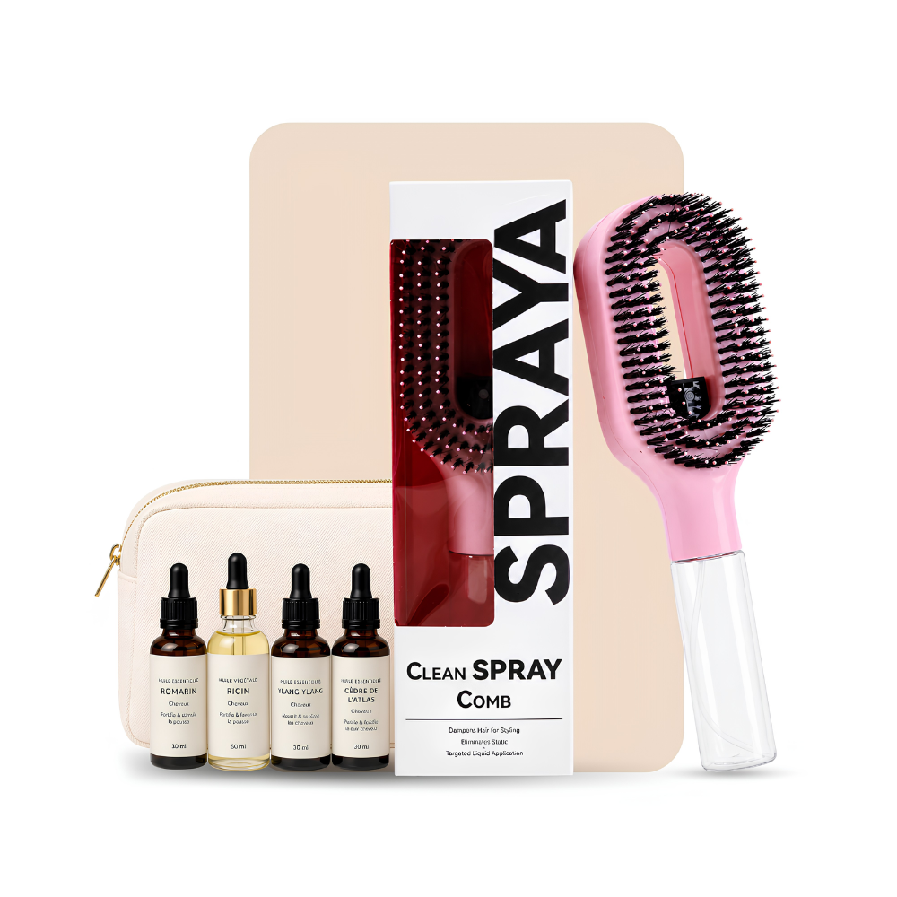 Brosse Spraya avec vaporisateur intégré
